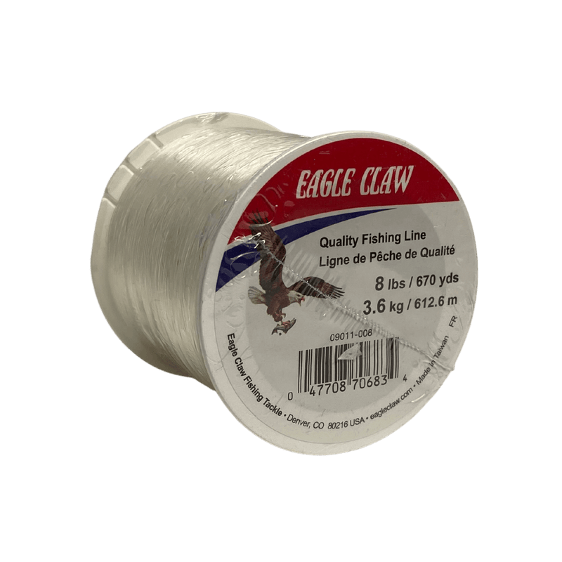 Eagle Claw 09011-008 Lake & Stream Mono Line Clear - 670 yds 8 lbs.