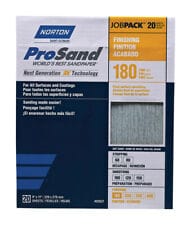 Norton ProSand Sandpaper 180 grit 9"x11" - 3 pack - Brantford Surplus