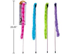 PAWS, Cat Teaser Wand, 4 colours - Brantford Surplus