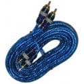 RCA male to male 17 foot left/right audio cable blue