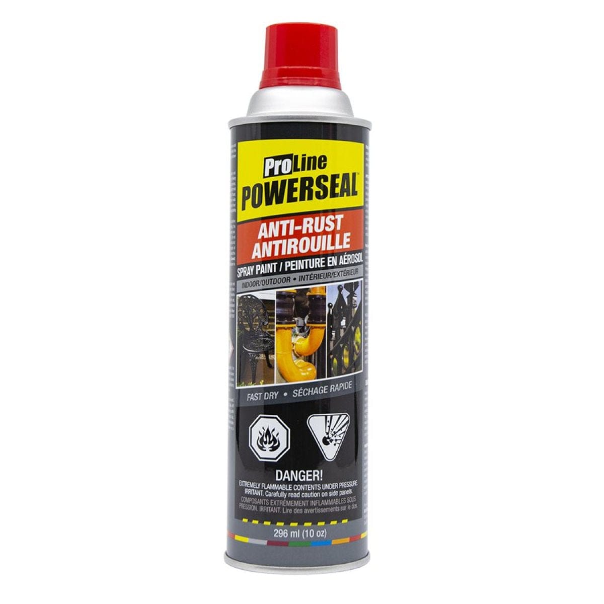 ProLine Powerseal Anti - Rust - Gloss Red Spray Paint - Brantford Surplus