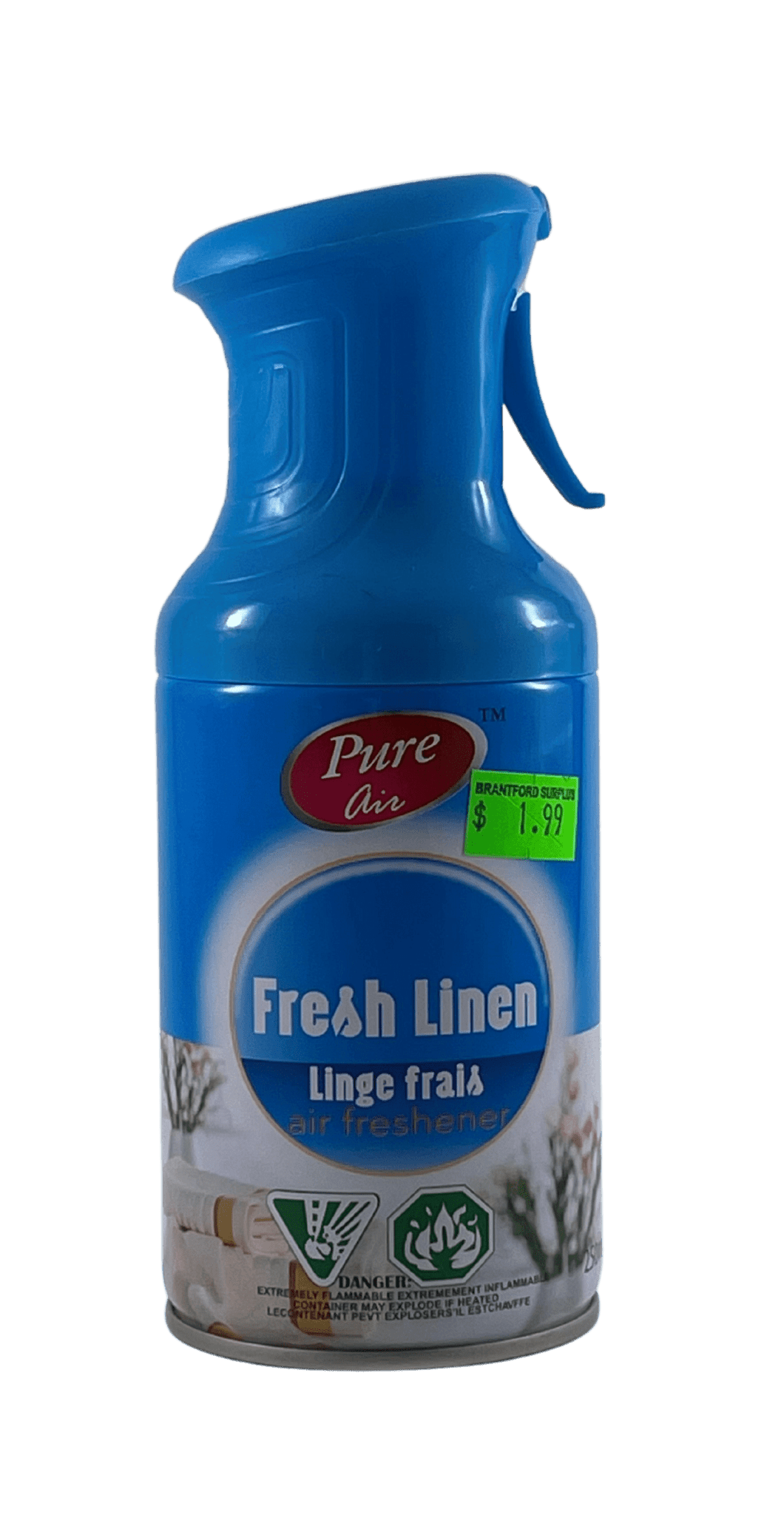 Pure Air Trigger Spray Freshener Fresh Linen 250ml. X 12 - Brantford Surplus