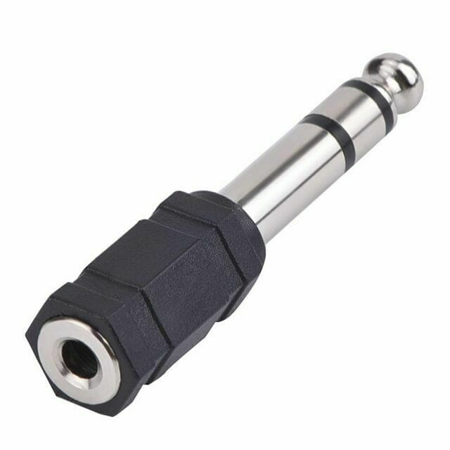 3.5mm female to 1/4 male stereo adaptor