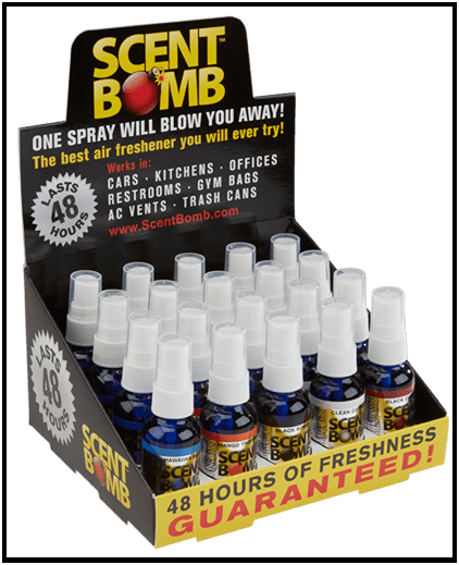 Scent Bomb Spray Bottles Airfreshener  30ml. Sold individually - Brantford Surplus