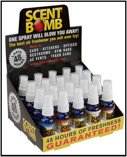 Scent Bomb Spray Bottles Airfreshener 30ml. Sold individually - Brantford Surplus