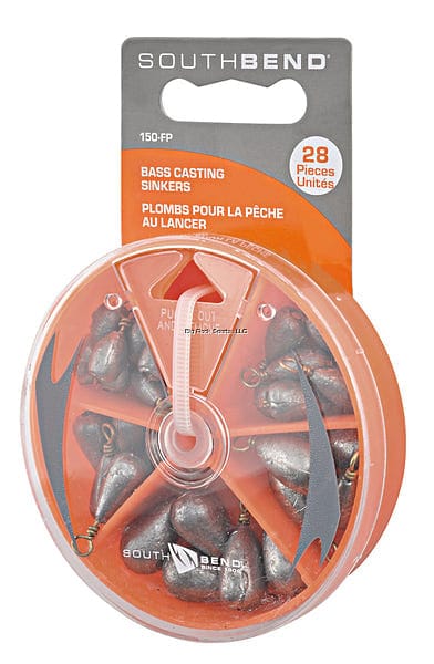 South Bend 150 - FP Bass Casting Sinker Assortment w/Dial Box - Brantford Surplus