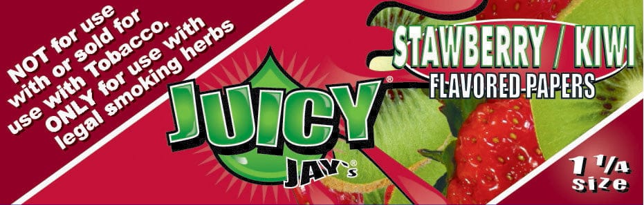 Rolling Paper - Juicy Jays 1 1/4 Strawberry Kiwi - Brantford Surplus