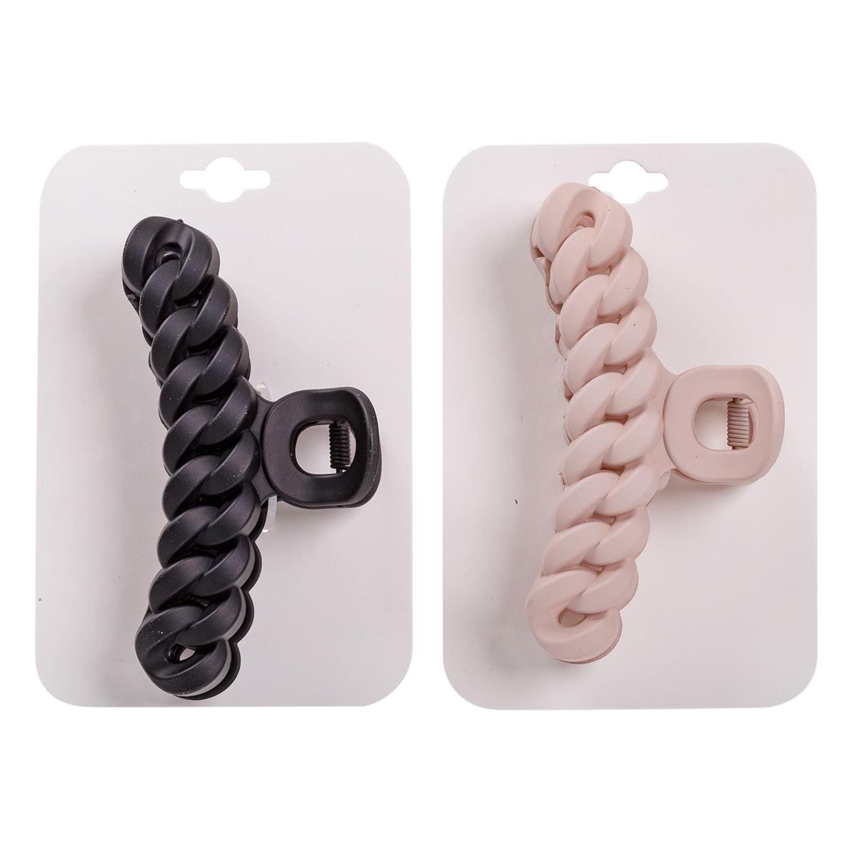 Stylin, Chain Link Claw Clips ,2 - asst, hc - Brantford Surplus