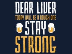 T-Shirt with print - Stay Strong - L - Brantford Surplus