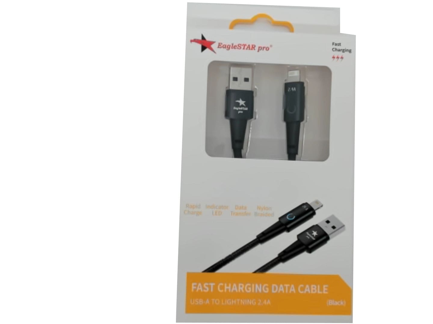 USB - A to Lightning™ 12W 2.4A 10 foot fast charging cable - Brantford Surplus