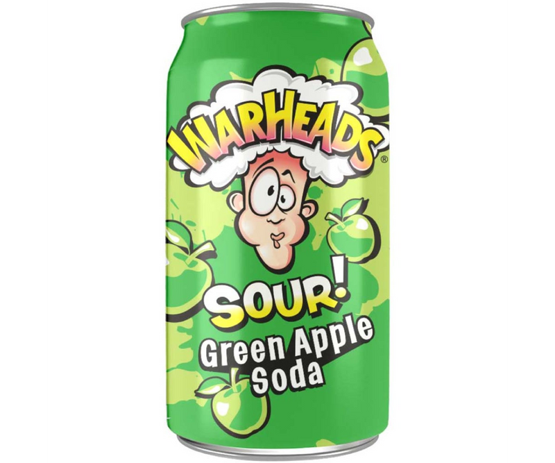 Warheads Sour Green Apple Soda – USA Imported